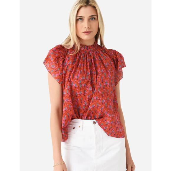 Birds of Paradis by Trovata Tops - TROVATA WOMEN'S CARLA BLOUSE XS